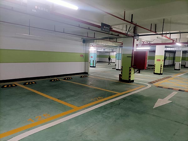 七坊镇小区划线